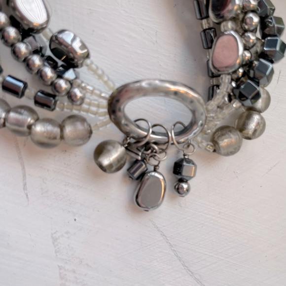 Silpada.925 sterling silver bead stretch 5 strand bracelet, gorgeous!! - Picture 4 of 4
